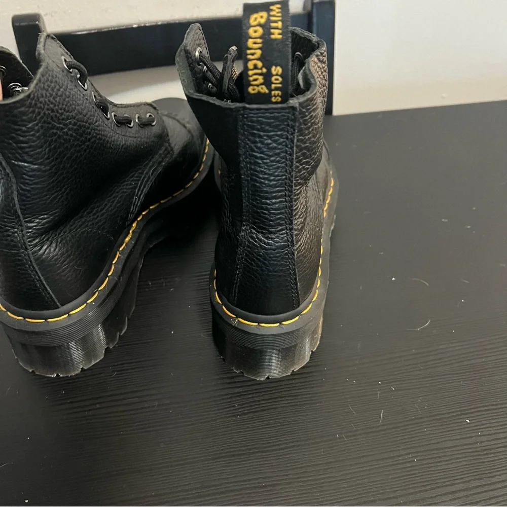 Dr. Martens Black Leather Sinclair Boots - Picture 12 of 13